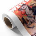 Real Western Stories Vintage Magazine Cover - Retro Cowboy Art