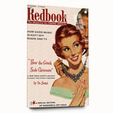 Vintage Redbook Magazine Cover - Classic Young Adult Artwork