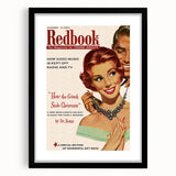 Vintage Redbook Magazine Cover - Classic Young Adult Artwork