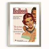 Vintage Redbook Magazine Cover - Classic Young Adult Artwork