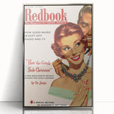 Vintage Redbook Magazine Cover - Classic Young Adult Artwork