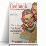 Vintage Redbook Magazine Cover - Classic Young Adult Artwork