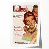 Vintage Redbook Magazine Cover - Classic Young Adult Artwork