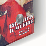 Vintage Magazine Cover Art - Super Detective Excursion to Murder