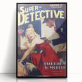 Vintage Magazine Cover Art - Super Detective Excursion to Murder