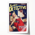 Vintage Magazine Cover Art - Super Detective Excursion to Murder