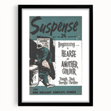 Vintage Magazine Cover Art - Suspense Hearse of Another Colour
