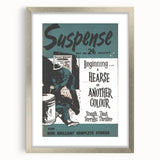 Vintage Magazine Cover Art - Suspense Hearse of Another Colour