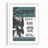 Vintage Magazine Cover Art - Suspense Hearse of Another Colour