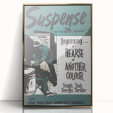 Vintage Magazine Cover Art - Suspense Hearse of Another Colour