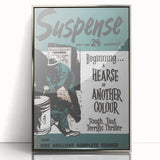Vintage Magazine Cover Art - Suspense Hearse of Another Colour
