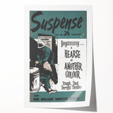 Vintage Magazine Cover Art - Suspense Hearse of Another Colour