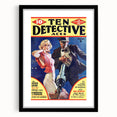 Vintage Magazine Cover Art - Ten Detective Aces The Silver Snare