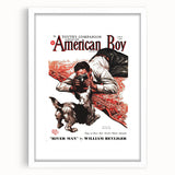 Vintage Magazine Cover Art - American Boy River Man April 1938