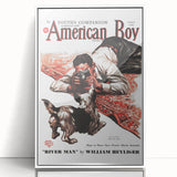 Vintage Magazine Cover Art - American Boy River Man April 1938