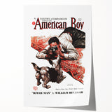Vintage Magazine Cover Art - American Boy River Man April 1938