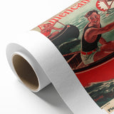 Vintage Magazine Cover Art - American Boy August 1936 Canoe Adventure