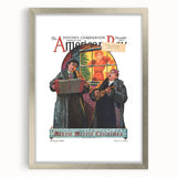 Vintage Magazine Cover Art - American Boy December 1931 Merrie Christmas