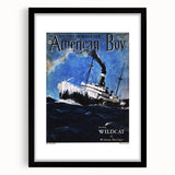 Vintage Magazine Cover Art - American Boy February 1937 Wildcat