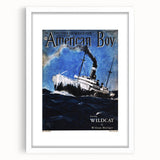Vintage Magazine Cover Art - American Boy February 1937 Wildcat