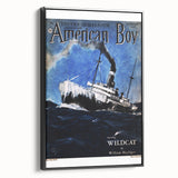 Vintage Magazine Cover Art - American Boy February 1937 Wildcat