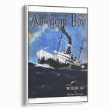 Vintage Magazine Cover Art - American Boy February 1937 Wildcat