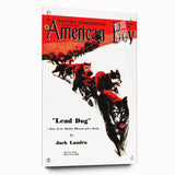 Vintage Magazine Cover Art - American Boy February 1938 Lead Dog