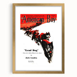 Vintage Magazine Cover Art - American Boy February 1938 Lead Dog