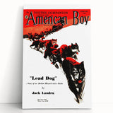 Vintage Magazine Cover Art - American Boy February 1938 Lead Dog