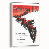 Vintage Magazine Cover Art - American Boy February 1938 Lead Dog