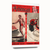 Vintage Magazine Cover Art - American Boy January 1937 Swamp Man