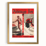Vintage Magazine Cover Art - American Boy January 1937 Swamp Man