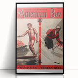 Vintage Magazine Cover Art - American Boy January 1937 Swamp Man