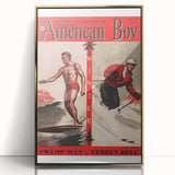 Vintage Magazine Cover Art - American Boy January 1937 Swamp Man