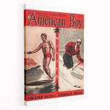 Vintage Magazine Cover Art - American Boy January 1937 Swamp Man