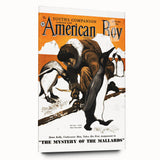 Vintage Magazine Cover Art - American Boy January 1938 Mystery of Mallards