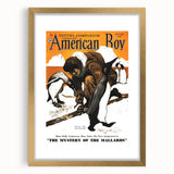 Vintage Magazine Cover Art - American Boy January 1938 Mystery of Mallards