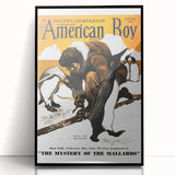 Vintage Magazine Cover Art - American Boy January 1938 Mystery of Mallards