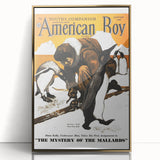 Vintage Magazine Cover Art - American Boy January 1938 Mystery of Mallards