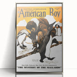 Vintage Magazine Cover Art - American Boy January 1938 Mystery of Mallards