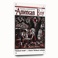 Vintage Magazine Cover Art - American Boy July 1937 Stained Gold