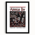 Vintage Magazine Cover Art - American Boy July 1937 Stained Gold