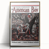 Vintage Magazine Cover Art - American Boy July 1937 Stained Gold