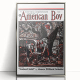 Vintage Magazine Cover Art - American Boy July 1937 Stained Gold