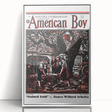 Vintage Magazine Cover Art - American Boy July 1937 Stained Gold