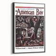 Vintage Magazine Cover Art - American Boy July 1937 Stained Gold