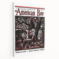 Vintage Magazine Cover Art - American Boy July 1937 Stained Gold