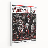 Vintage Magazine Cover Art - American Boy July 1937 Stained Gold