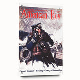 Vintage Magazine Cover Art - American Boy March 1938 Coast Guard