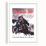 Vintage Magazine Cover Art - American Boy March 1938 Coast Guard